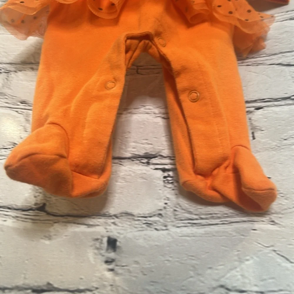Carter’s Just One You Orange & Black Pumpkin Tutu Onesie Size Newborn - Picture 12 of 12